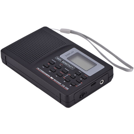 FM/AM/SW-Radiowecker mit Allfrequenzempfang - Typ 2 (Batterien nicht enthalten)