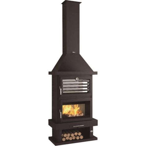 FM Cheminée métallique C-200 H 14kW avec four inox