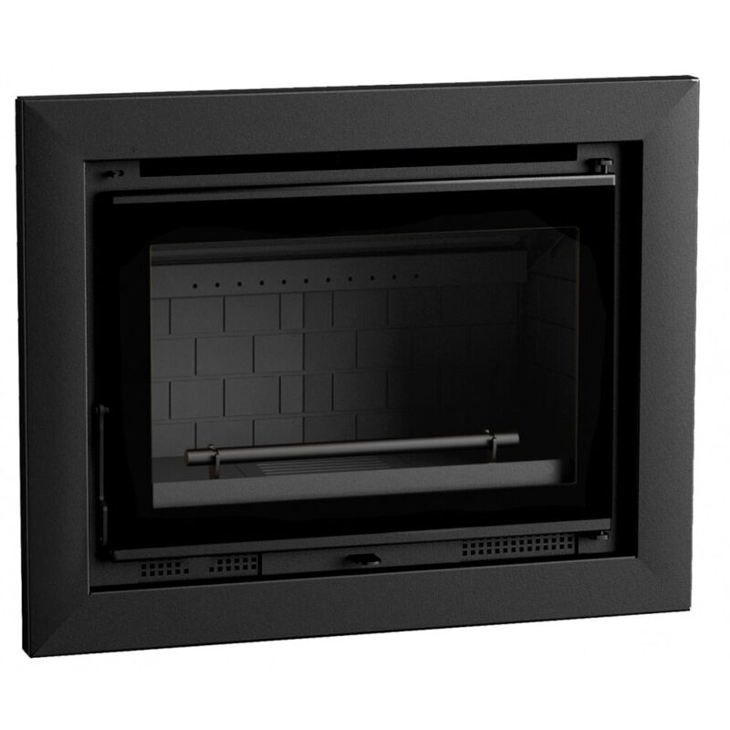 Fm Calefaccion - Insert à bois ventilé - firematic Waco 12.6 kW Foyer en fonte - Porte fonte - avec vitre sérigraphiée