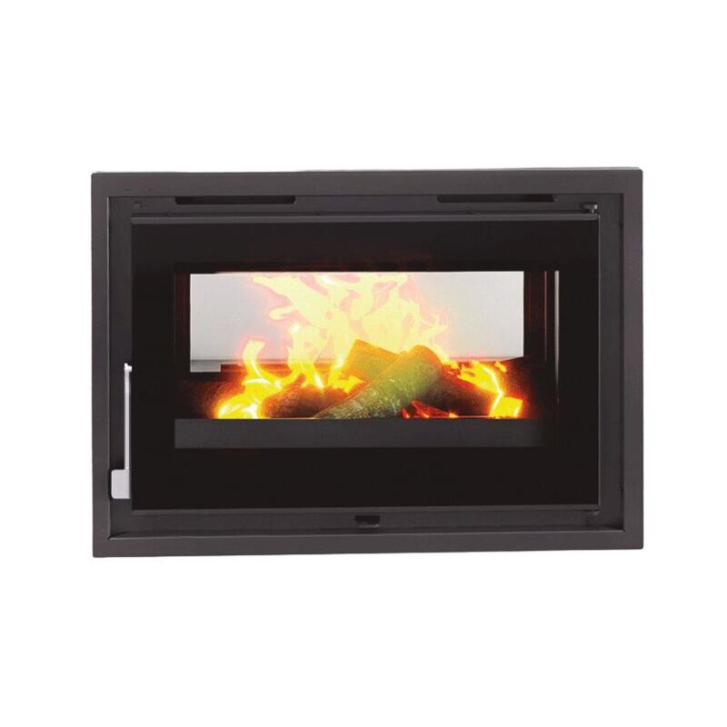Fm Calefaccion - Insert à bois double face ventilé - firematic Suna 12.8 kW Foyer en vermiculite - Porte fonte - sans vitre sérigraphiée