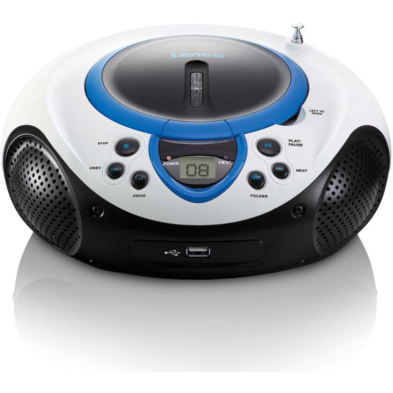 Lecteur cd/usb portable Lenco SCD38 Bleu