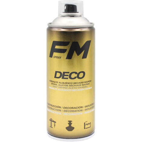 FM pintura spray madera incoloro brillo 400ml bote , Barniz para madera incoloro en spray FM Barniz alquídico de secado rápido indicado tanto para bricolaje, industria, constru