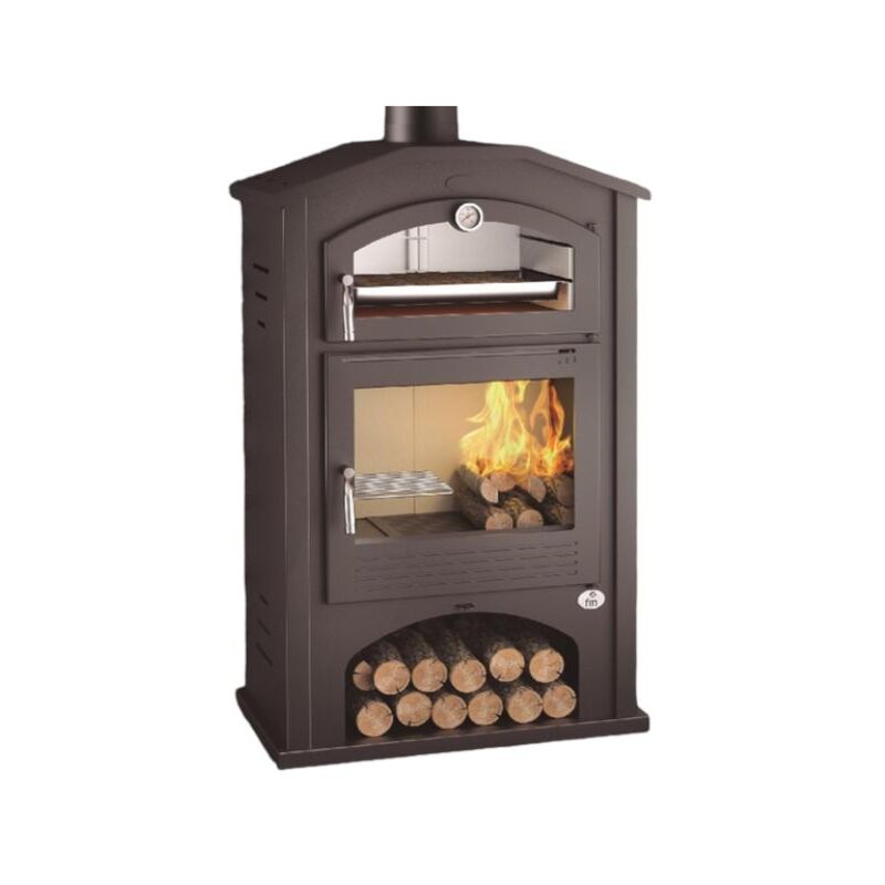 Poêle à bois avec four - firematic Detroit 9.5 kW