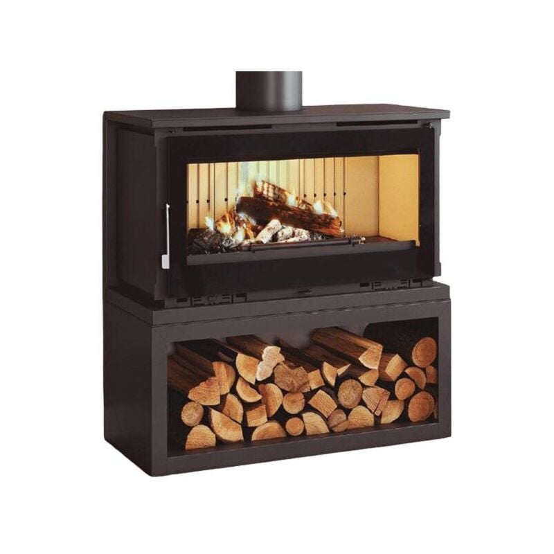 Poêle à bois panoramique - firematic Toronto - l 13.3 kW