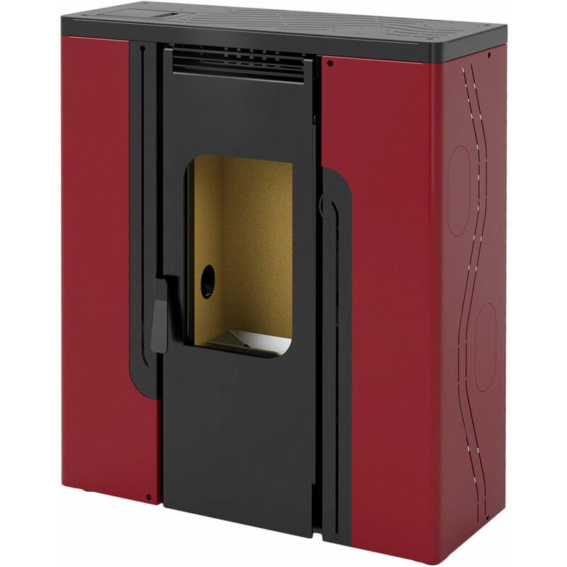 Fm Calefaccion - fm Poêle à granulés de couloir BP-402 12kW rouge (canalisable)
