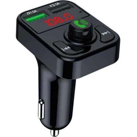 FM-Sender per Auto, Autoradio Bluetooth con MP3-Player e caricamento rapido 3,1 A