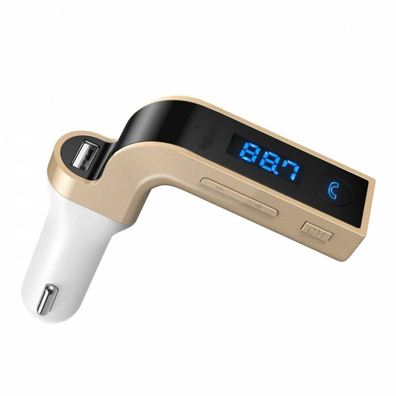 Image of Northix - FM-Transmitter mit Bluetooth-Verbindung 4-in-1, Gold