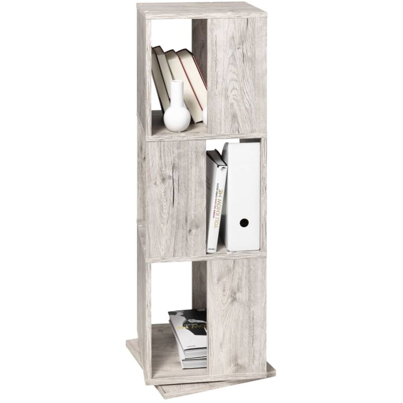 

FMD Armario archivador giratorio abierto color roble arena 34x34x108cm - Beige