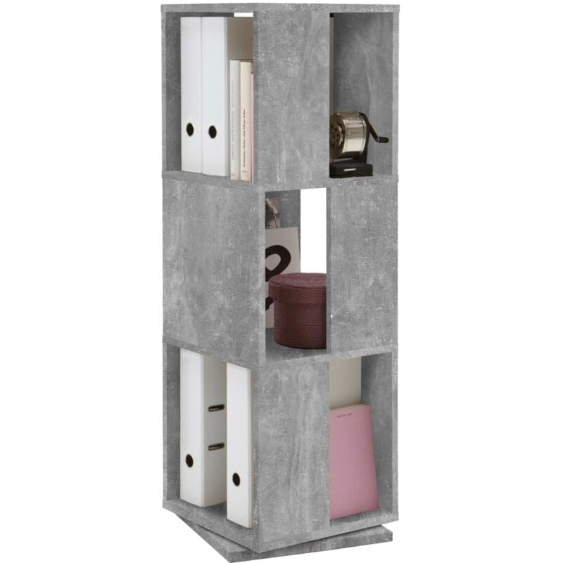 

FMD Armario archivador giratorio abierto gris hormigón 34x34x108 cm - Gris