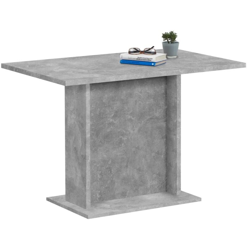 Dining Table 110cm Concrete Grey FMD