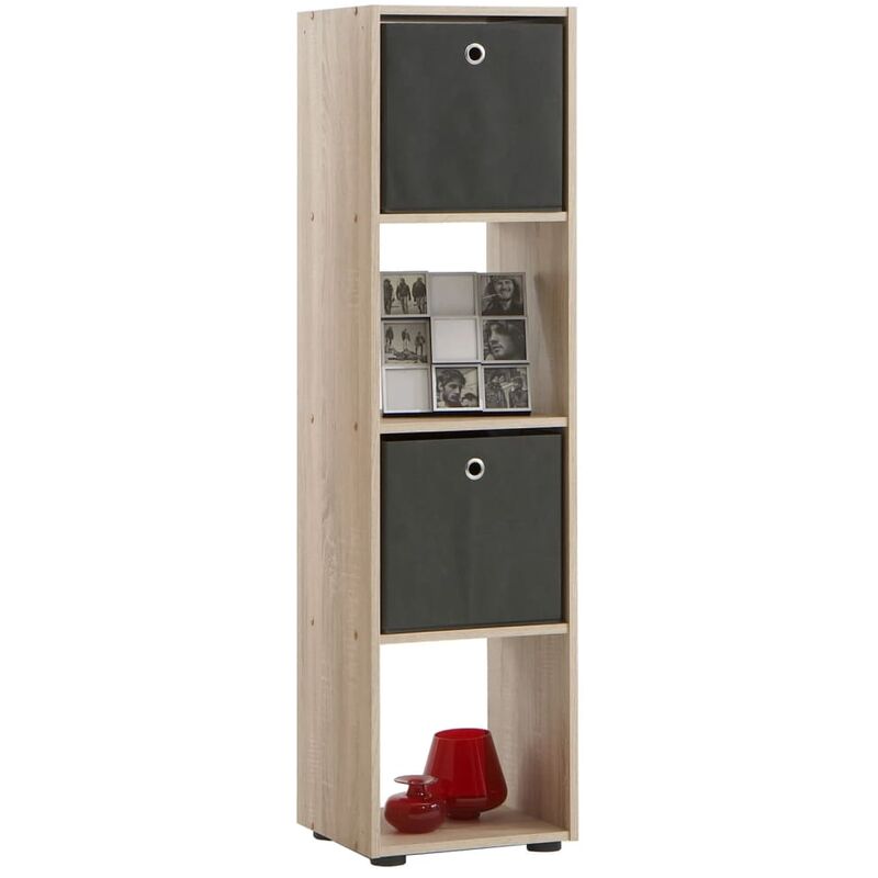 

FMD Estantería con 4 Compartimentos Color Roble - Beige