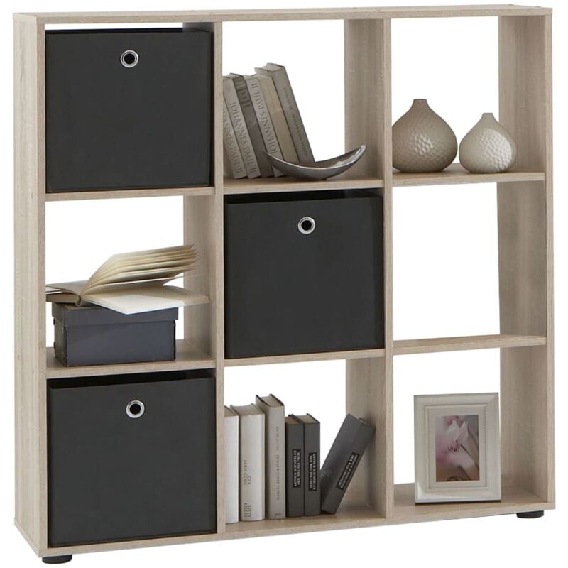 

FMD Estantería con 9 Compartimentos Color Roble - Beige