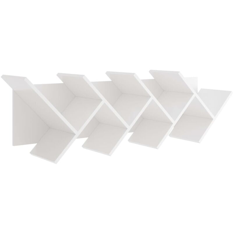 

FMD Estantería geométrica para pared blanco - Blanco