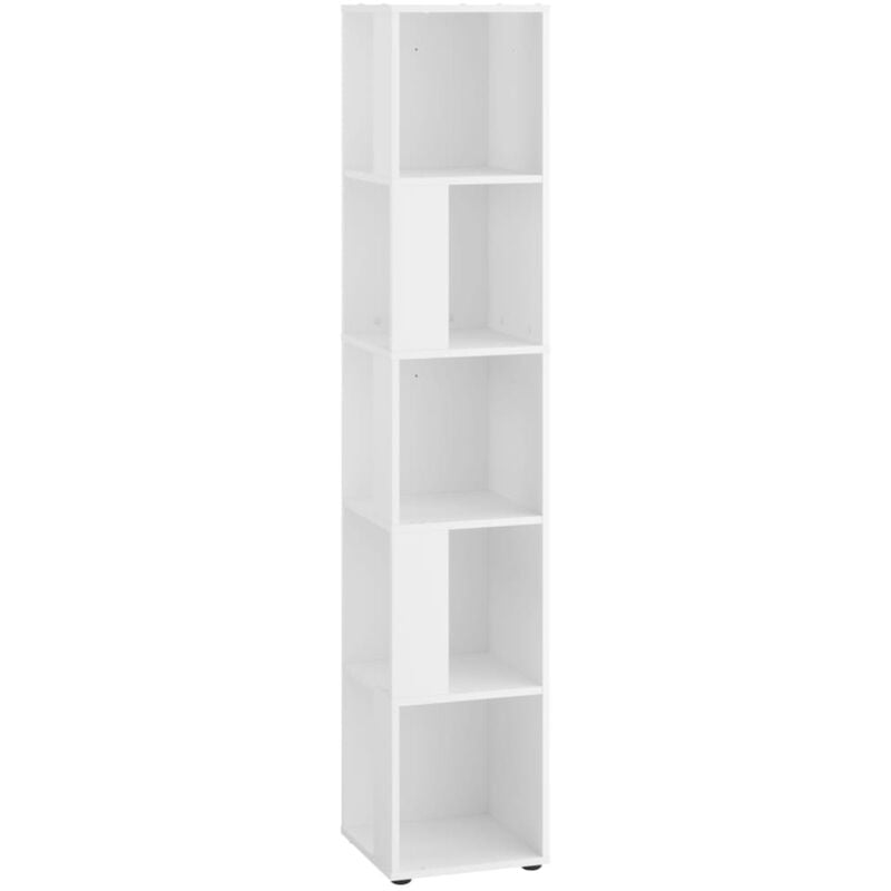 FMD - tagère d'angle avec 10 compartiments latéraux blanc