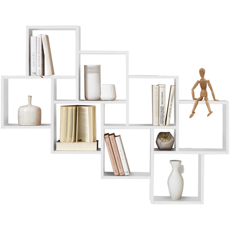 FMD - calicosy - Etagère Murale Flottante 11 Compartiments - Laurio