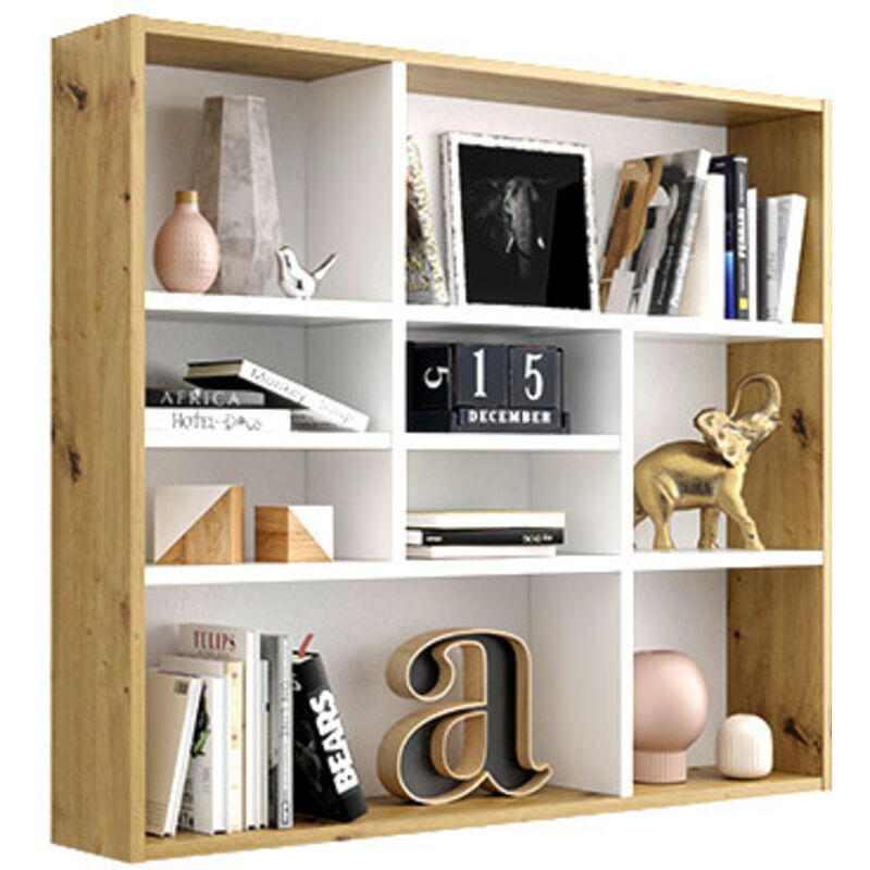 FMD - calicosy - Etagère Murale 9 Compartiments L90 cm - Mika