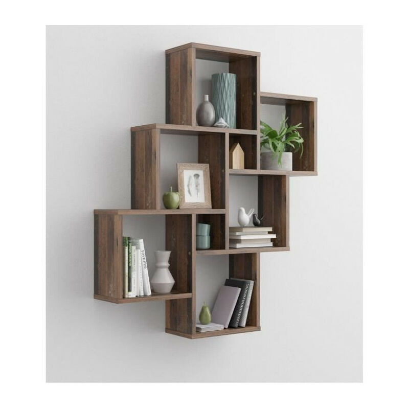 FMD Laurio 2 Grande Bibliotheque - Marron Old style foncé