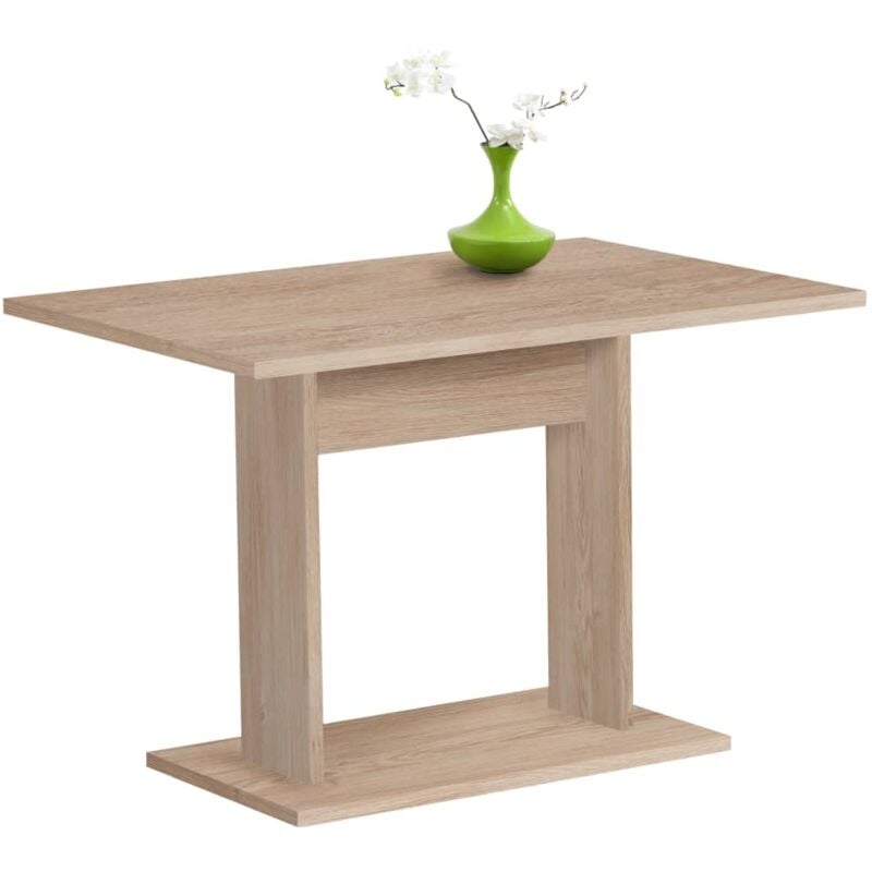 

Mesa de comedor color roble 110 cm - Beige - FMD