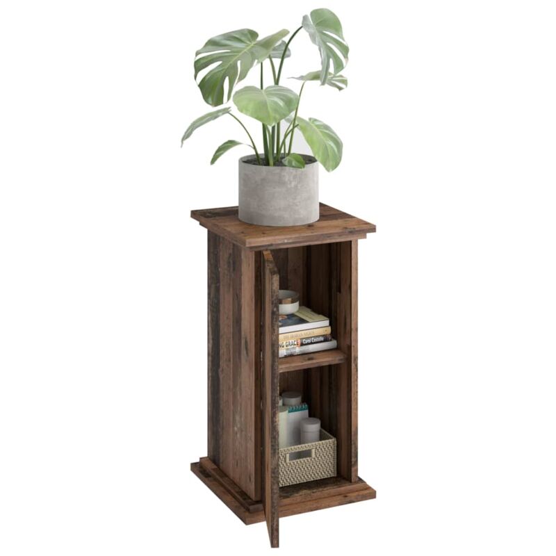 

FMD Mesa Decorativa con Puerta 57,4 cm Color Oscuro Old Style - Marrón