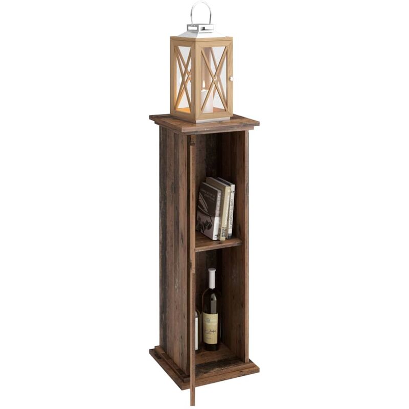 

FMD Mesa decorativa con puerta color oscuro old style 88,5 cm