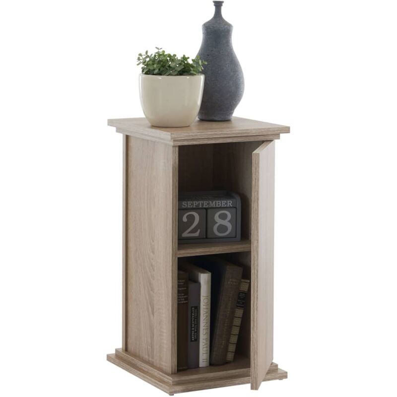 

FMD Mesita Decorativa con Puerta 57,4 cm Color Roble - Beige