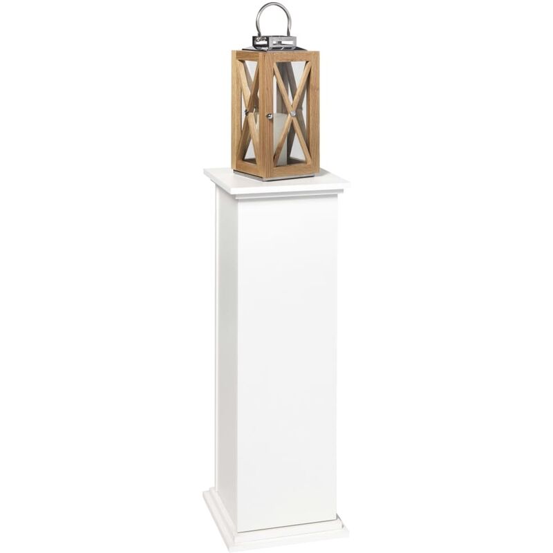 

FMD Mesita decorativa con puerta blanco 88,5 cm