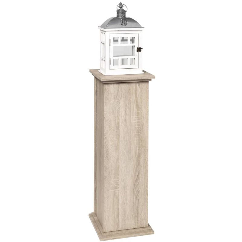 

FMD Mesita decorativa con puerta 88,5 cm color roble - Beige