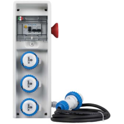 FME 74.128 QUADRO 3P CEE 220V IP65 C/PULS. EMERG