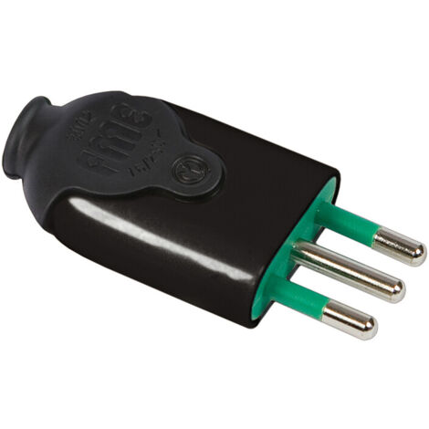 FME 80.011 SPINA 10A 2P+T NERO- 1,0 pz