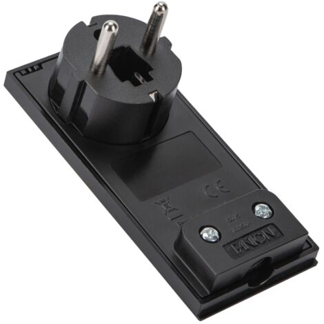 FME 80.151 SPINA SALVASPAZIO SCHUKO CLOCK NERO