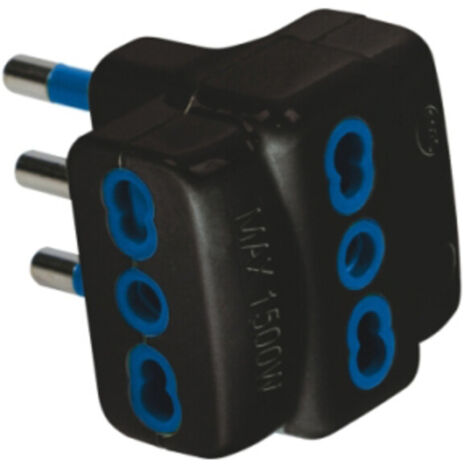 FME 82.631 ADATTATORE TRIPLO 16A 2P+T GARANTI NER- 50,0 pz