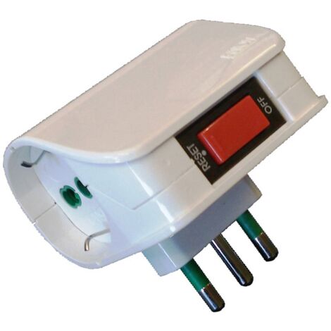 FME 87.310 ADATTATORE 10A 2P BIP SCH C/INTER SICUR
