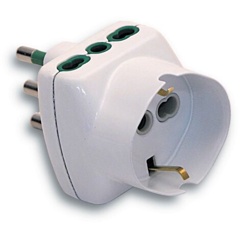 Fme adattatore semplice da 10A 2P+T a schuko
