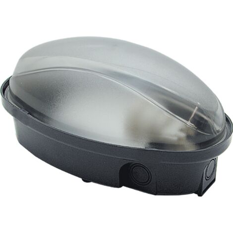 Fme art 62.721 plafoniera lampada ovale E27 nera per lampade fino a 60W nero
