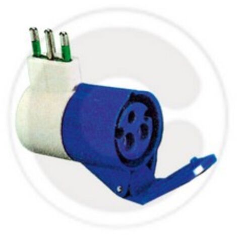 FME ART 73.000 Adaptateur industriel simple 220V 16A + T vers 2p + T bleu