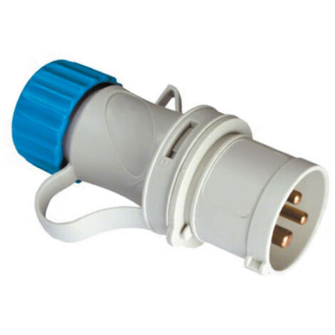 Fme art 75.100 spina volante mobile 16A a 2 posti + T 220V IP44 CE blu