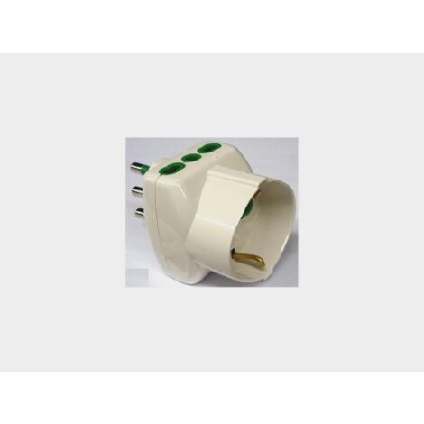 FME ART 82.240 Adaptateur multiple 16A + T 2 prises bypass + schuko CEI
