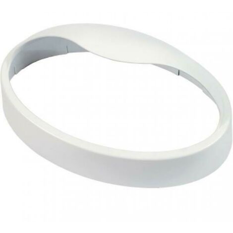Fme cover per plafoniera ovale 100w bianca