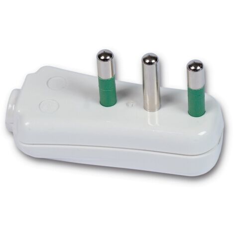 Fme Fortek art 82.540 spina ribassata 16A + T norme CEI spinotto bianco