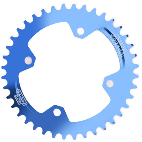 FMFXTR 104 BCD 40T Fahrradritzel, Narrow-Wide-Kette für Mountainbikes, blau
