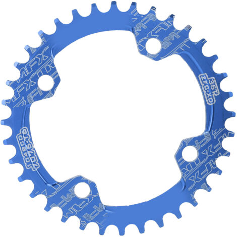 FMFXTR 104BCD 36T Kettenblatt aus Aluminiumlegierung für Mountainbikes, robustes blaues Kettenblatt