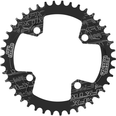FMFXTR 104BCD 42T Kettenblatt aus Aluminiumlegierung für Mountainbikes, schwarz, für Kurbelgarnitur