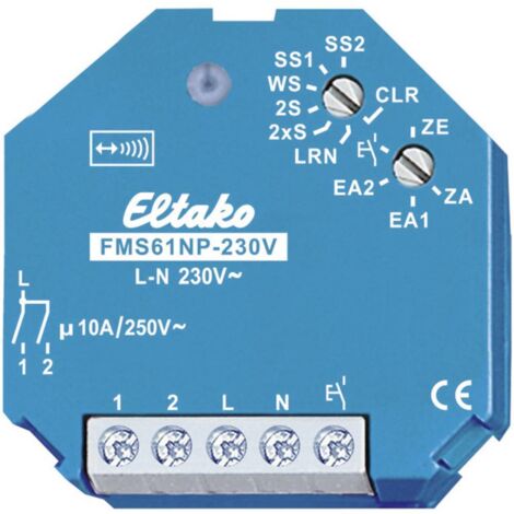 FMS61NP-230V Eltako sans fil Actionneur de commutation interrupteur à impulsion 1 canal encastré Puissance de coupure (