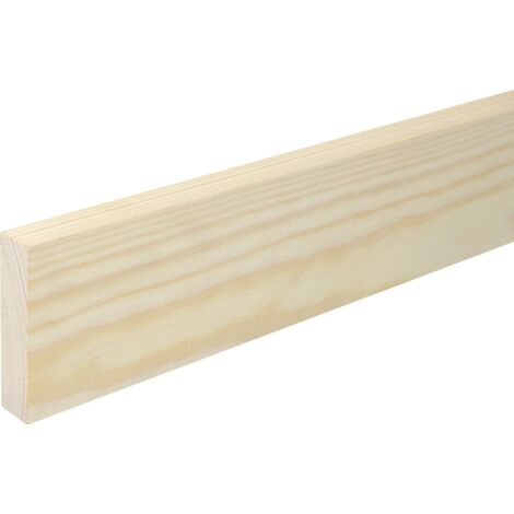 FN Neuhofer Flachleiste 100 cm 80 x 19 mm Fichte/Kiefer Sockelleiste