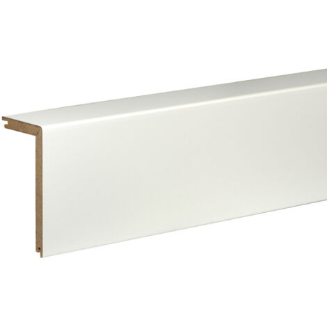 FN Neuhofer Rohrsockelleiste 240 cm 91 x 41 mm weiß Leisten