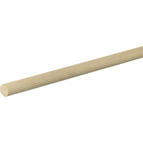 FN Neuhofer Rundstab gerillt 100 cm 20 x 20 mm Buche Leisten