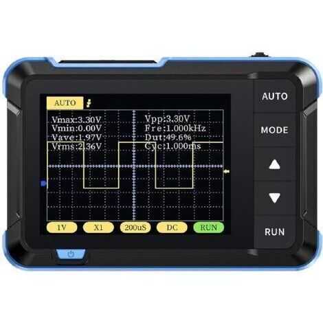 FNIRSI DSO152 Mini Oscilloscope numérique portable 2.5MSa/s 200KHz bande passante analogique 800 VPP avec sortie PWM （Version Standard）
