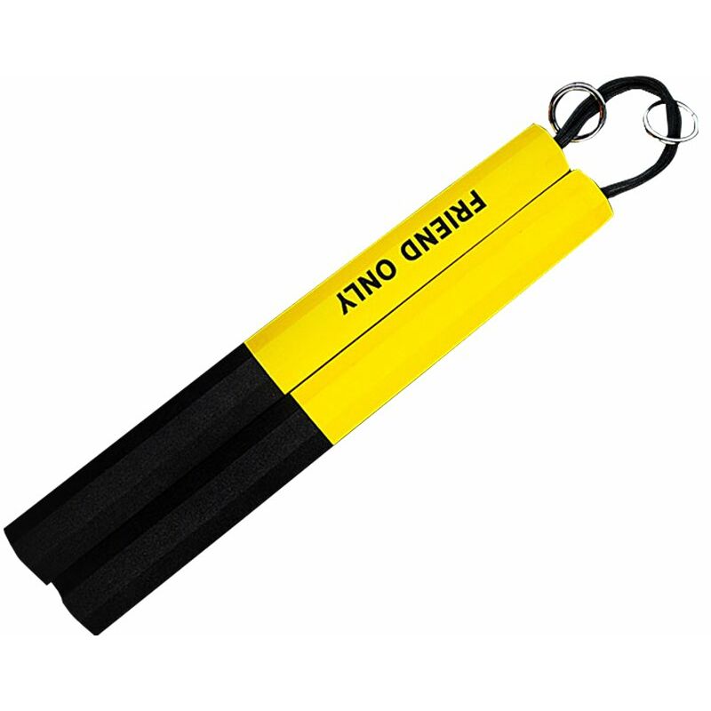 

Nunchakus Durable Nunchakus Negro Amarillo Artes marciales Nunchakus Union de metal Nunchucks de esponja engrosada suave para principiantes - FO