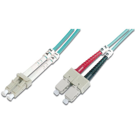 FO PCORD LC TO SC DUPLEX OM3 1M