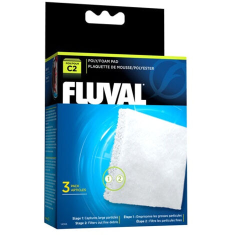 Foamex/Poliéster para filtro mochila Fluval C - Pack de 3